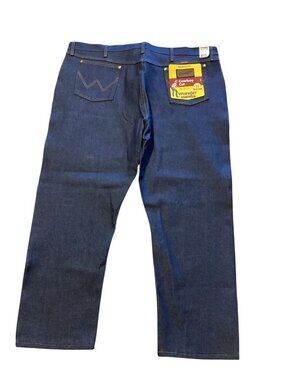Wrangler Men's Relaxed Fit Cowboy Cut Denim Blue Jeans 100 Cotton Size 46X30 NWT